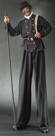 Gl�cksbringer : Comedy -  Schornsteinfeger auf stelzen